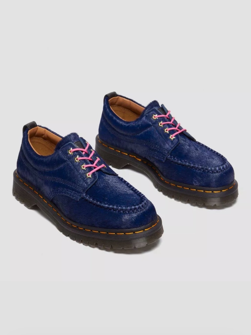 Dr. Martens x Awake Lowell Hair-On Moc Toe Navy US 7 EUC